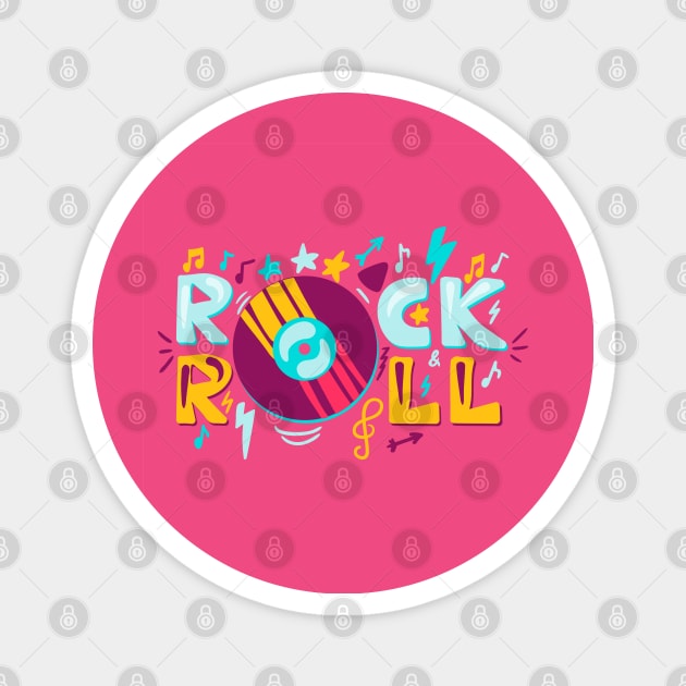 Rock & Roll Magnet by Cool Abstract Design